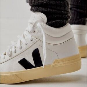 Veja White and Black Sneakers